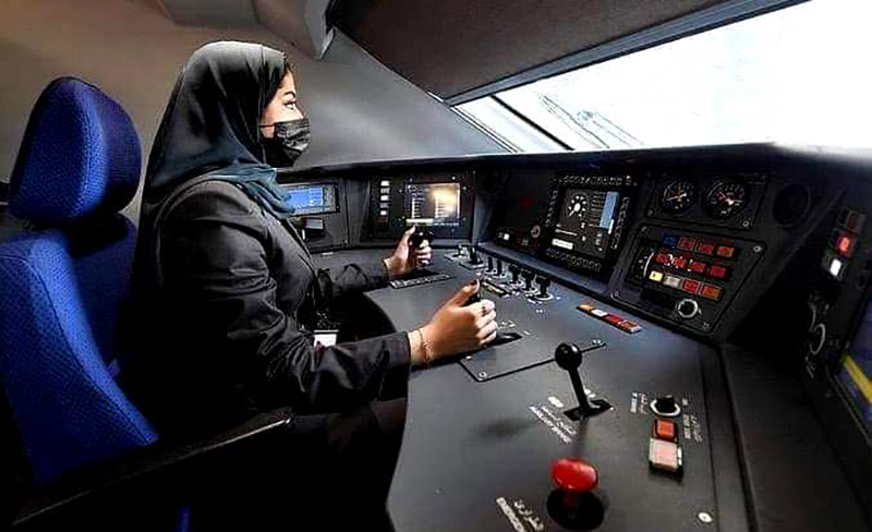 saudi women trains