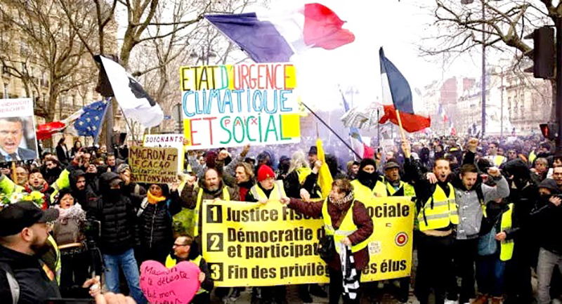 باريس احتجاجات ضد التضخم وارتفاع تكاليف المعيشة