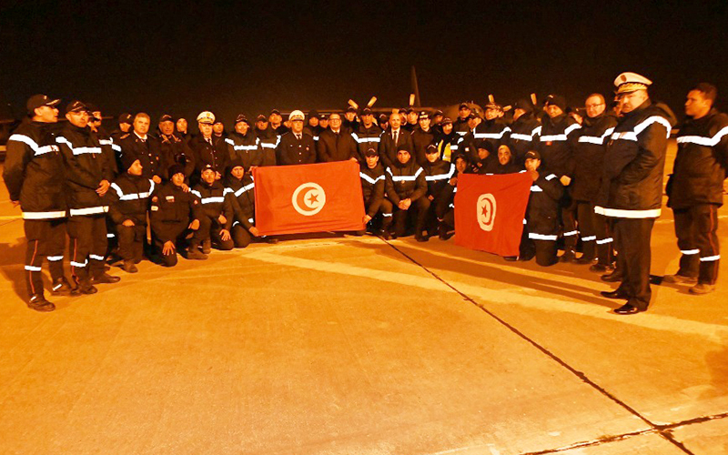 عودة فريق الحماية المدنية من تركيا بعد مشاركته في عمليات الإنقاذ