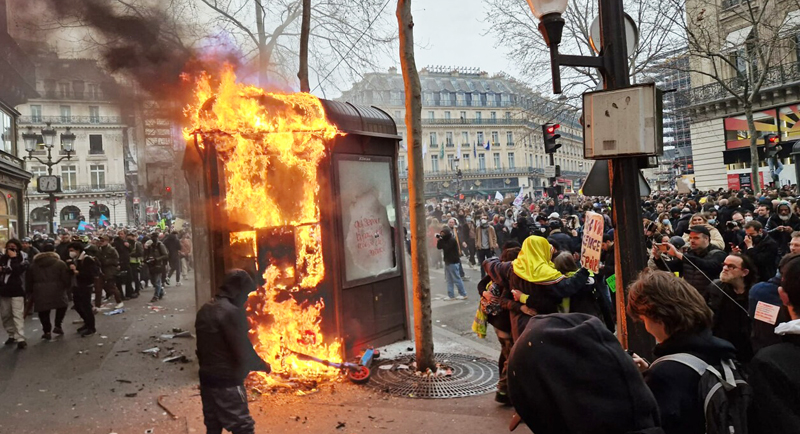 أعمال عنف في مظاهرات فرنسا
