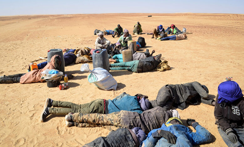 العثور على 6 جثث لمهاجرين على الحدود التونسية الليبية