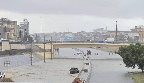 عاصفة دانيال شرقي ليبيا