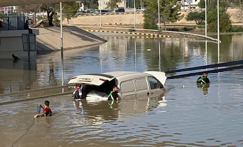 نزوح 36 ألف شخص جراء فيضانات ليبيا