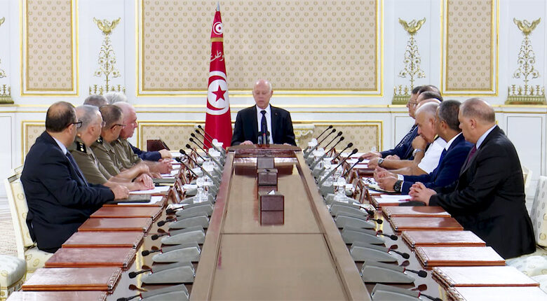 اجتماع مجلس الأمن القومي قصر قرطاج تونس