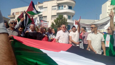بنزرت مسيرة دعم لفلسطين