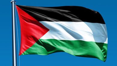 رفع العلم الفلسطيني