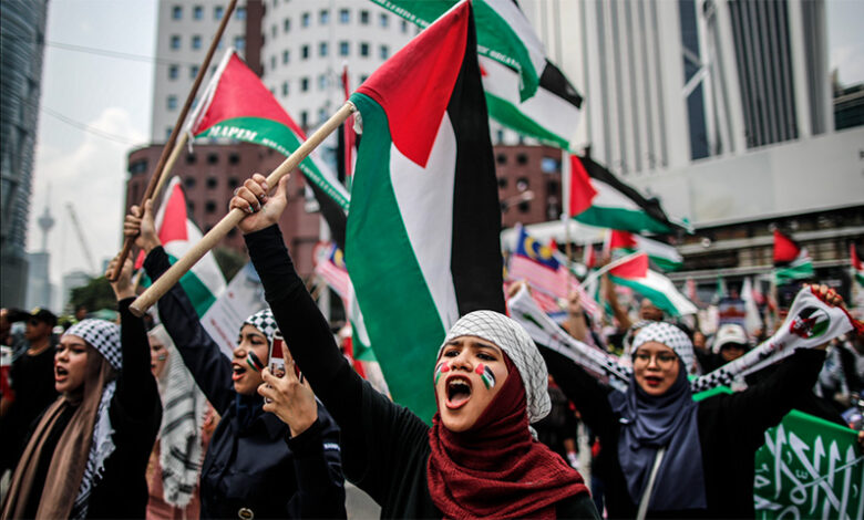 مسيرة نصرة لفلسطين