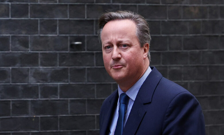 بريطانيا تعيين رئيس الوزراء السابق ديفيد كاميرون وزيرا للخارجية