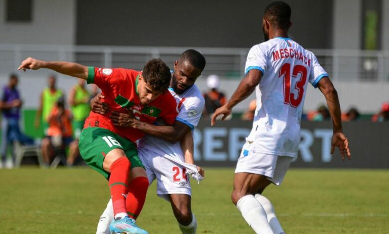 maroc . congo démocratique 1 - 1 le 21jan 2024