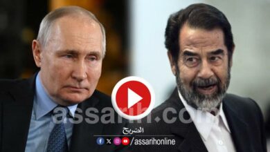 بوتين وصدام حسين