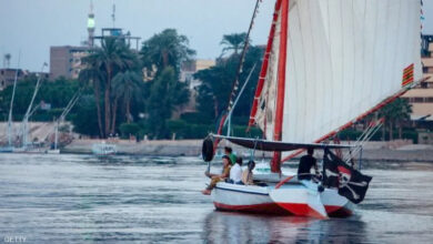 غرق مركب بنهر النيل