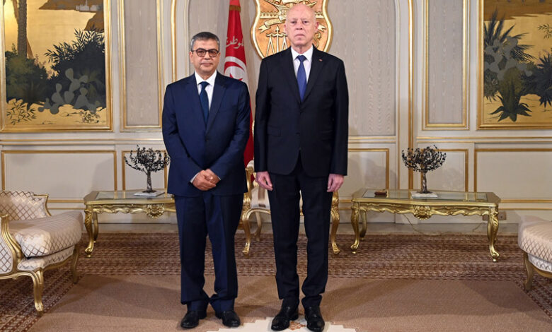 قيس سعيّد وفتحي النوري محافظ البنك المركزي التونسي
