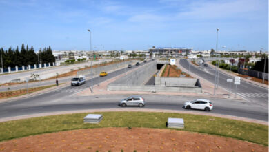 Ouverture de l'aiguillage de la rue Yasser Arafat au niveau de l'entrée de l'aéroport international de Tunis-Carthage