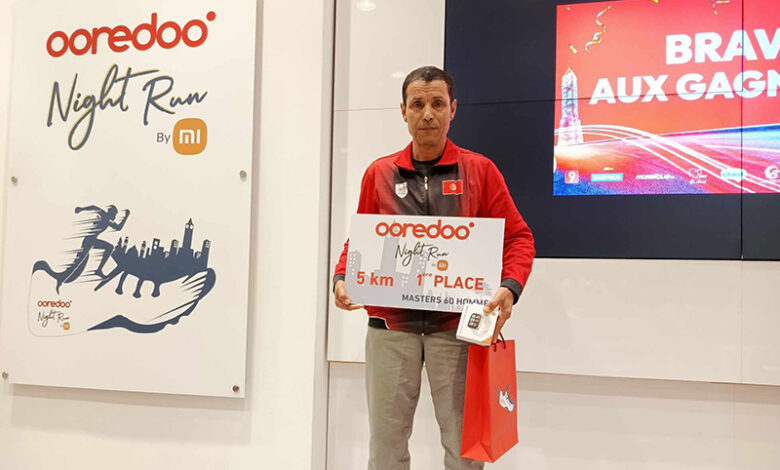Le coureur originaire de l'île de Djerba, Kamal Al-Oghlani, a été sacré champion de l'Ooredoo Night Run
