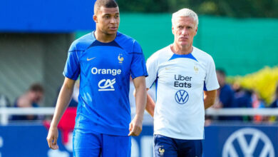 Deschamps et Mbappé