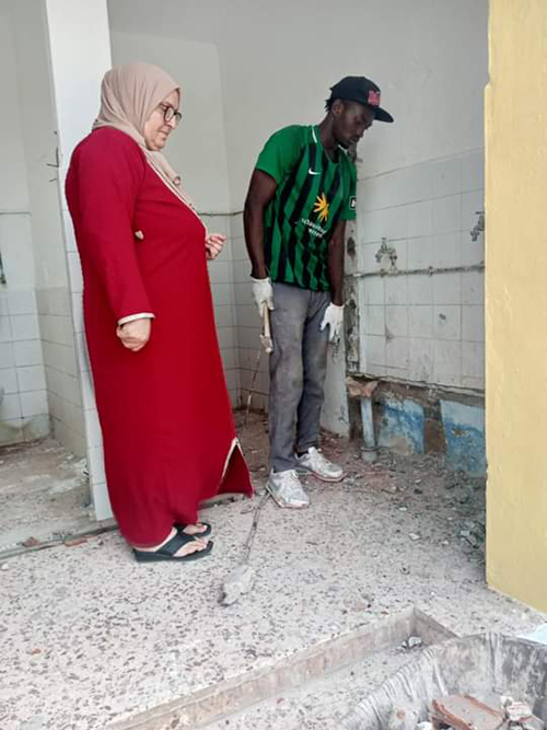 Al Hawariya ..L'école Ibn Khaldoun est décorée et se prépare à recevoir ses élèves 1