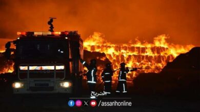 incendie usine sfax