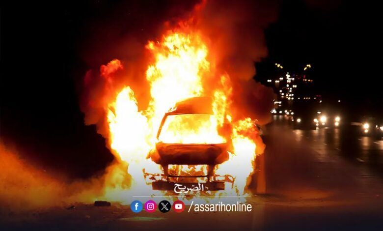 accident voiture brûlée
