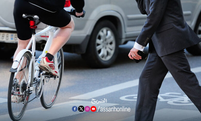 bicyclette et pieton