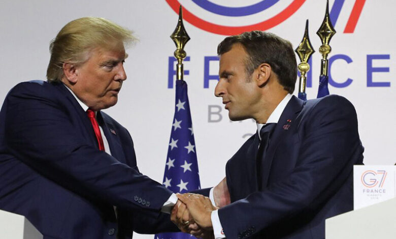 donald trump emmanuel macron