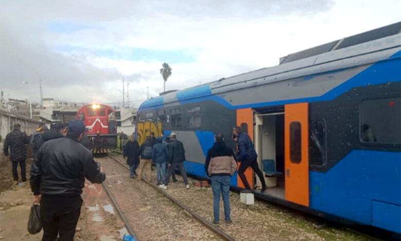 Beja... Malgré le déraillement du train en provenance de la capitale, le train algérien a continué sa route