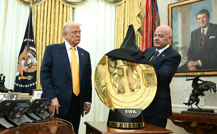 Donald Trump gianni infantino Club World Cup 2025