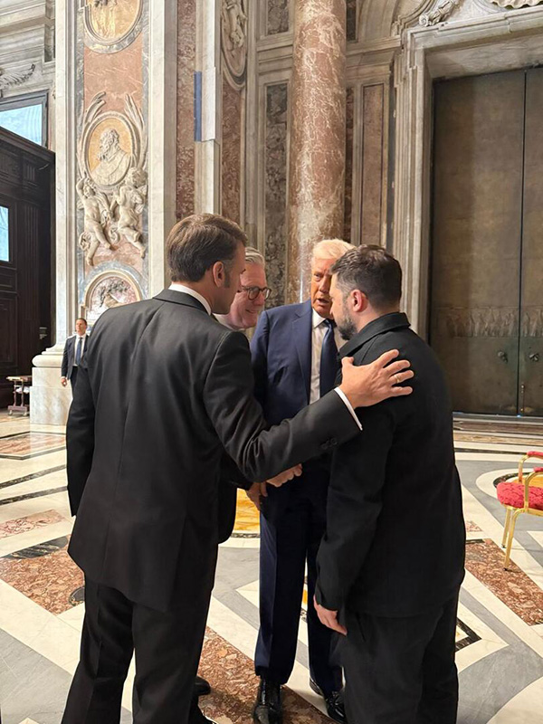 Donald Trump volodymyr zelensky Rome Vatican April 26 2025 1