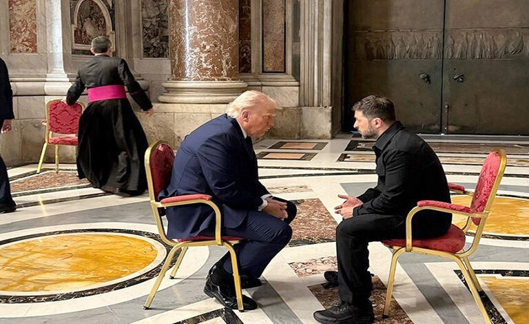Donald Trump volodymyr zelensky Rome Vatican April 26 2025