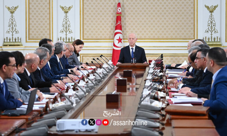 Reunion conseil des ministres Palais Carthage