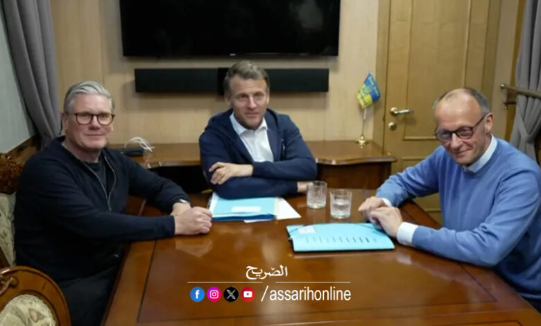 Emmanuel Macron video train ukraine
