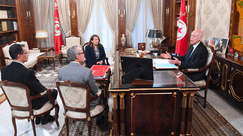 Kais saied Réunion palais de Carthage