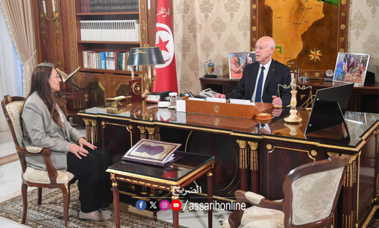 Kais saied et Mishkat slama Khaldi