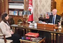 Kais saied et sarah Zaafrani Zenezri