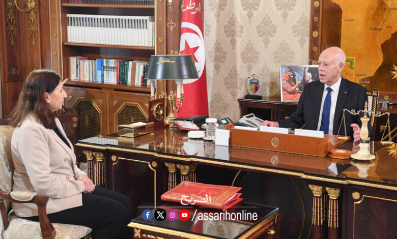 Kais saied et sarah Zaafrani Zenezri