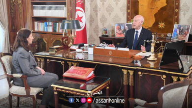 Kais saied et sarah Zaafrani Zenzeri