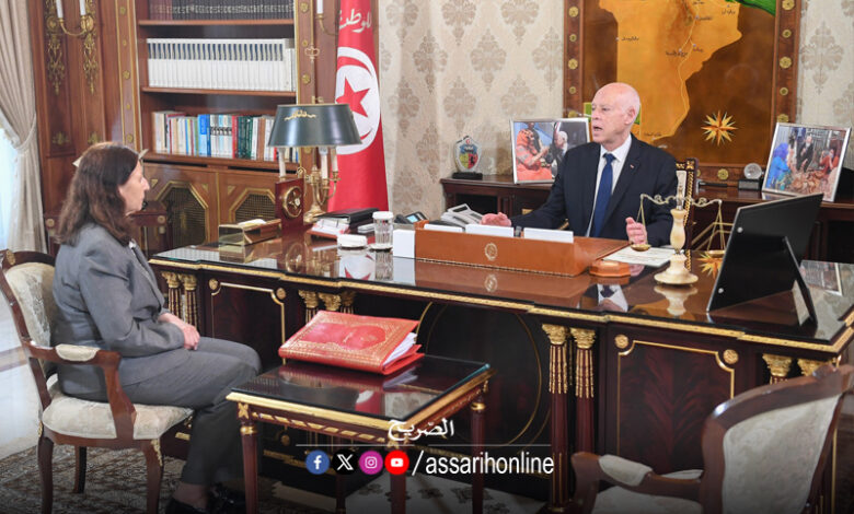 Kais saied et sarah Zaafrani Zenzeri