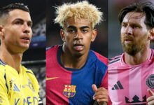 Lamine Yamal, Messi et Ronaldo