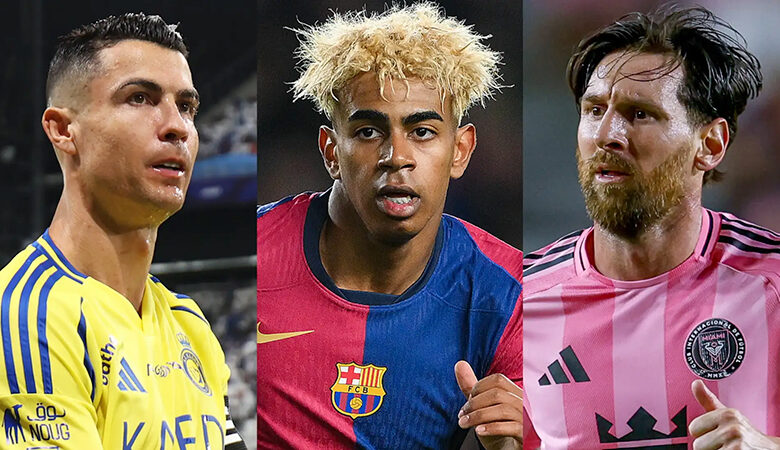 Lamine Yamal, Messi et Ronaldo