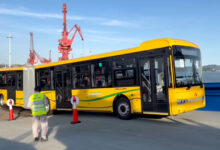 Le premier lot de bus chinois