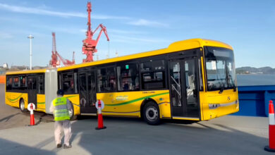 Le premier lot de bus chinois