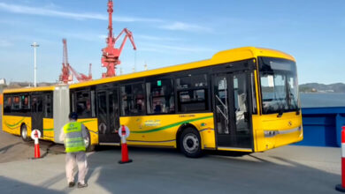 Le-premier-lot-de-bus-chinois En Tunisie