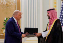 Le prince héritier saoudien Mohammed ben Salmane et le président Donald Trump