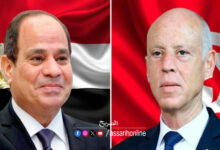 Kais saied et Abdelfattah sissi