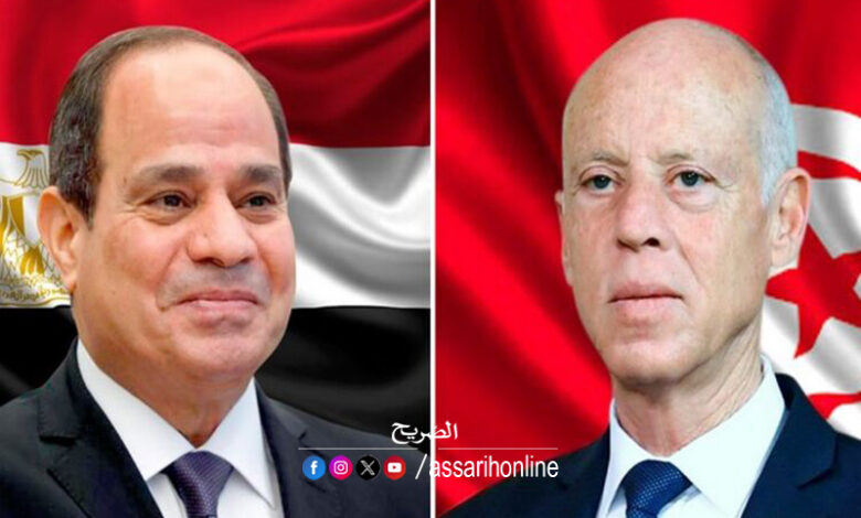 Kais saied et Abdelfattah sissi