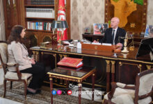 Kais saied et Sarah Zaafrani Zenezri