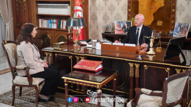 Kais saied et Sarah Zaafrani Zenezri
