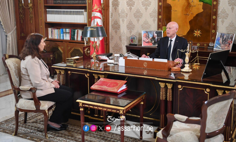 Kais saied et Sarah Zaafrani Zenezri