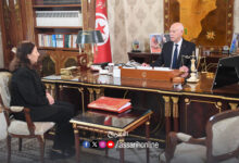 Kais saied et Sarha Zaafrani Zenzeri
