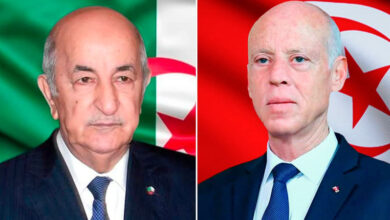 Le Président Kais Saied et le Président Abdelmadjid Tebboune
