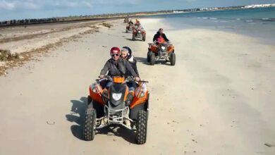 Les véhicules à quatre roues motrices et les motos sont interdits sur les plages et les dunes.
